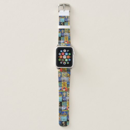 Vincent van Gogh _ Masterpieces Mosaic Patchwork Apple Watch Band