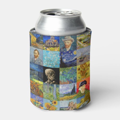 Vincent van Gogh _ Masterpieces Mosaic Patchwork Can Cooler