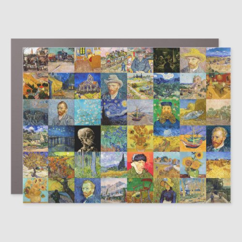 Vincent van Gogh _ Masterpieces Mosaic Patchwork Car Magnet
