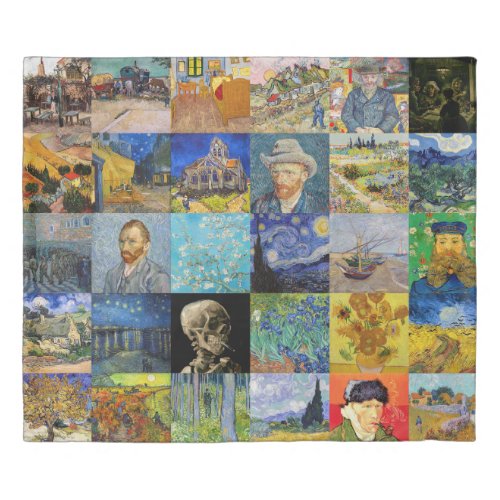 Vincent van Gogh _ Masterpieces Mosaic Patchwork Duvet Cover