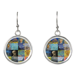 Vincent van Gogh - Masterpieces Mosaic Patchwork Earrings
