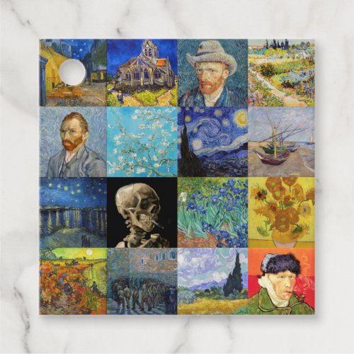 Vincent van Gogh _ Masterpieces Mosaic Patchwork Favor Tags