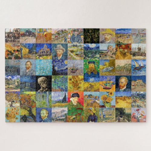 Vincent van Gogh _ Masterpieces Mosaic Patchwork Jigsaw Puzzle