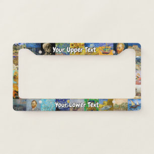 Vincent van Gogh - Masterpieces Mosaic Patchwork License Plate Frame