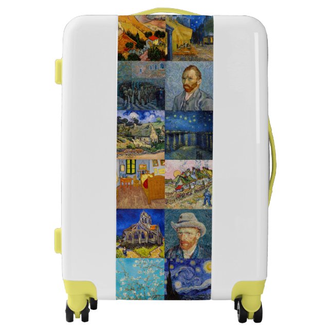 Vincent van Gogh - Masterpieces Mosaic Patchwork Luggage (Front)