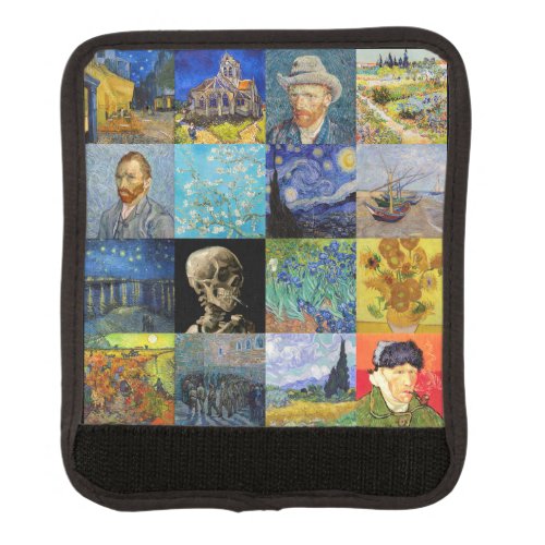 Vincent van Gogh _ Masterpieces Mosaic Patchwork Luggage Handle Wrap