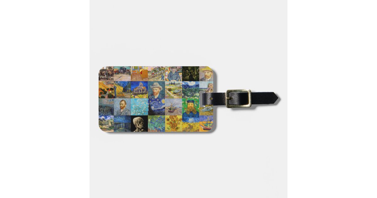 Vincent van Gogh - Masterpieces Mosaic Patchwork Luggage Tag
