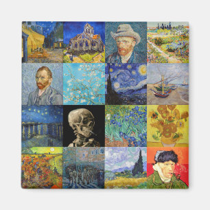 Vincent van Gogh - Masterpieces Mosaic Patchwork Magnet