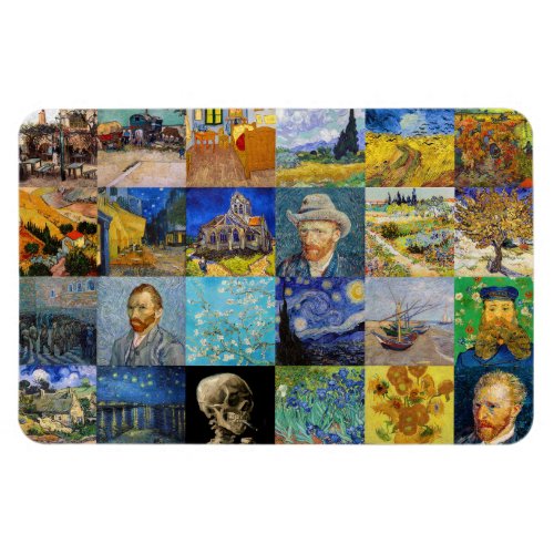 Vincent van Gogh _ Masterpieces Mosaic Patchwork Magnet