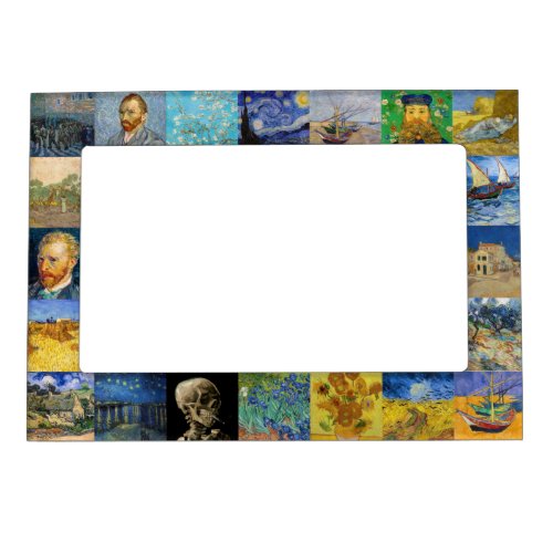 Vincent van Gogh _ Masterpieces Mosaic Patchwork Magnetic Frame