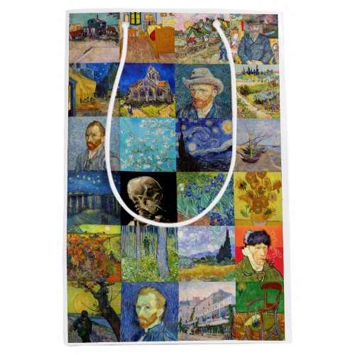 Vincent van Gogh _ Masterpieces Mosaic Patchwork Medium Gift Bag