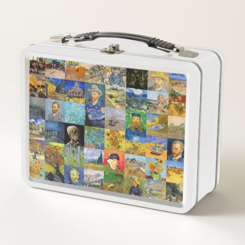 Vincent van Gogh _ Masterpieces Mosaic Patchwork Metal Lunch Box