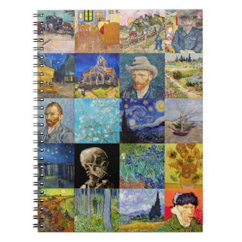 Vincent van Gogh _ Masterpieces Mosaic Patchwork Notebook