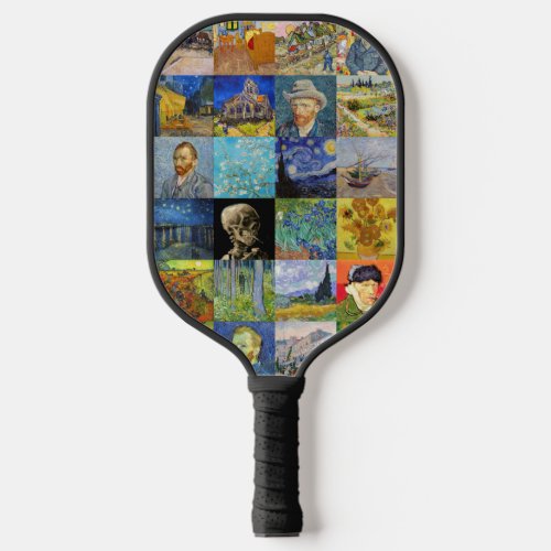 Vincent van Gogh _ Masterpieces Mosaic Patchwork Pickleball Paddle