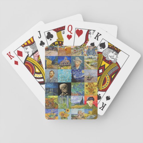 Vincent van Gogh _ Masterpieces Mosaic Patchwork Playing Cards