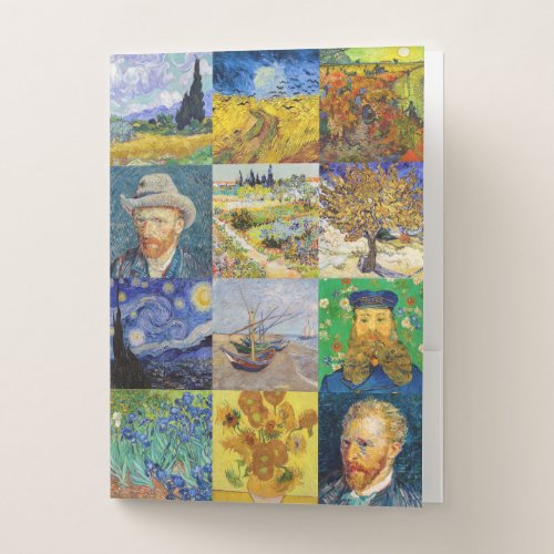 Vincent van Gogh _ Masterpieces Mosaic Patchwork Pocket Folder