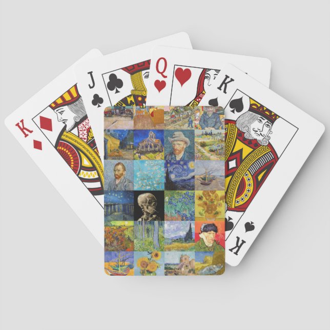 Vincent van Gogh - Masterpieces Mosaic Patchwork Poker Cards (Back)