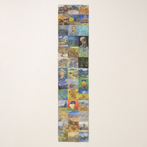 Vincent van Gogh _ Masterpieces Mosaic Patchwork Scarf