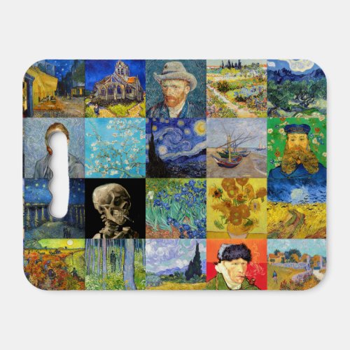 Vincent van Gogh _ Masterpieces Mosaic Patchwork Seat Cushion