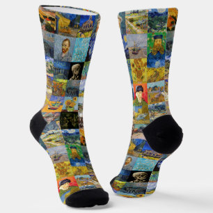 Vincent van Gogh - Masterpieces Mosaic Patchwork Socks
