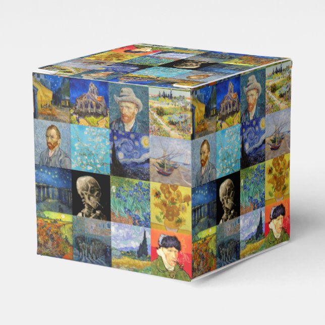 Vincent van Gogh - Masterpieces Mosaic Patchwork T Favor Boxes (Front Side)