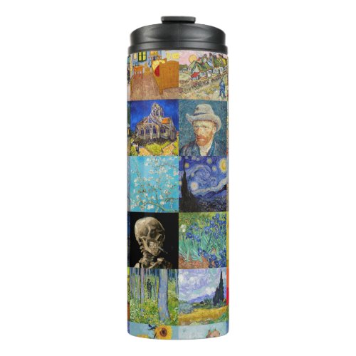 Vincent van Gogh _ Masterpieces Mosaic Patchwork Thermal Tumbler