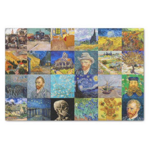 Vincent van Gogh _ Masterpieces Mosaic Patchwork Tissue Paper