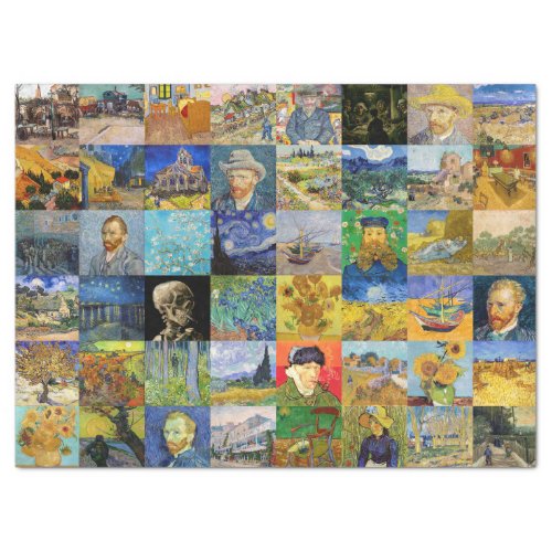 Vincent van Gogh _ Masterpieces Mosaic Patchwork Tissue Paper