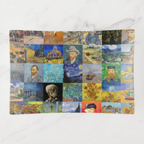Vincent van Gogh _ Masterpieces Mosaic Patchwork Trinket Tray