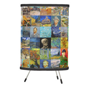 Vincent van Gogh - Masterpieces Mosaic Patchwork Tripod Lamp