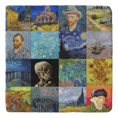 Vincent van Gogh _ Masterpieces Mosaic Patchwork Trivet
