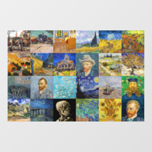 Vincent van Gogh - Masterpieces Mosaic Patchwork Wall Decal