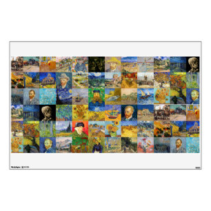 Vincent van Gogh - Masterpieces Mosaic Patchwork Wall Decal