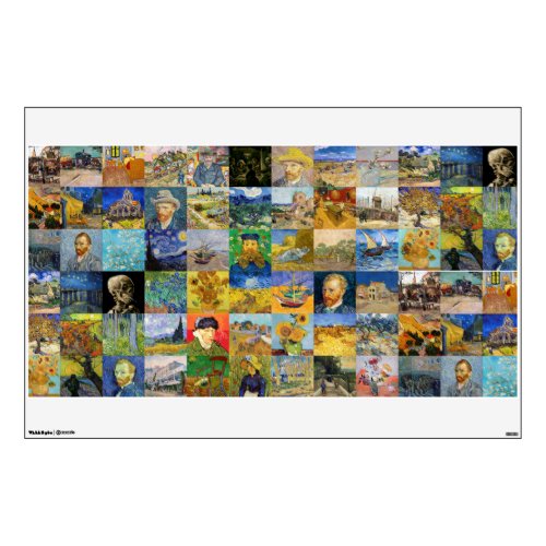 Vincent van Gogh _ Masterpieces Mosaic Patchwork Wall Decal