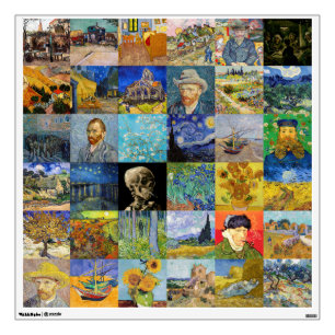 Vincent van Gogh - Masterpieces Mosaic Patchwork Wall Decal