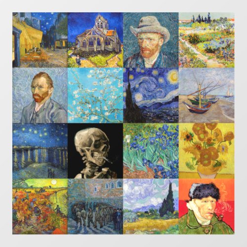Vincent van Gogh _ Masterpieces Mosaic Patchwork Wall Decal