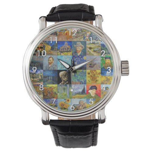 Vincent van Gogh _ Masterpieces Mosaic Patchwork Watch