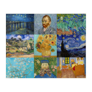 Vincent Van Gogh - Masterpieces Patchwork Acrylic Print