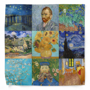 Vincent Van Gogh - Masterpieces Patchwork Bandana