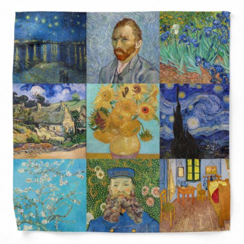 Vincent Van Gogh _ Masterpieces Patchwork Bandana