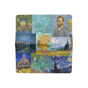 Vincent Van Gogh - Masterpieces Patchwork Checkbook Cover by PaintingArtwork at Zazzle