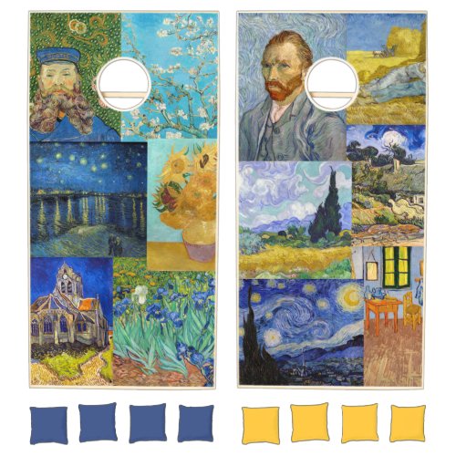 Vincent Van Gogh _ Masterpieces Patchwork Cornhole Set