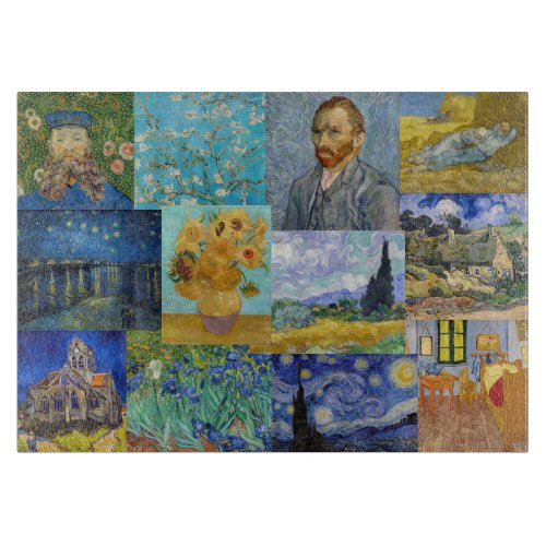 Vincent Van Gogh _ Masterpieces Patchwork Cutting Board