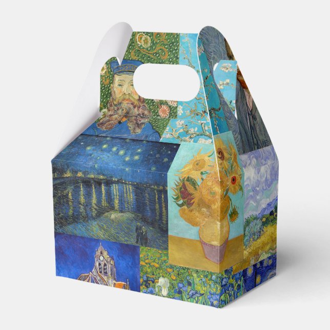 Vincent Van Gogh - Masterpieces Patchwork Favor Boxes (Front Side)