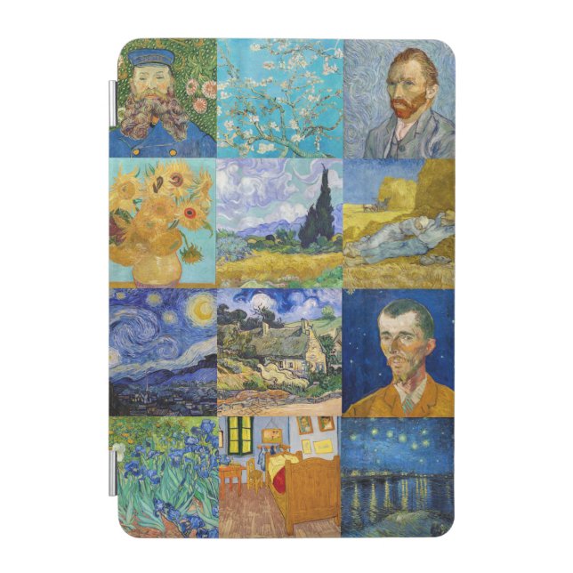 Vincent Van Gogh - Masterpieces Patchwork iPad Mini Cover (Front)