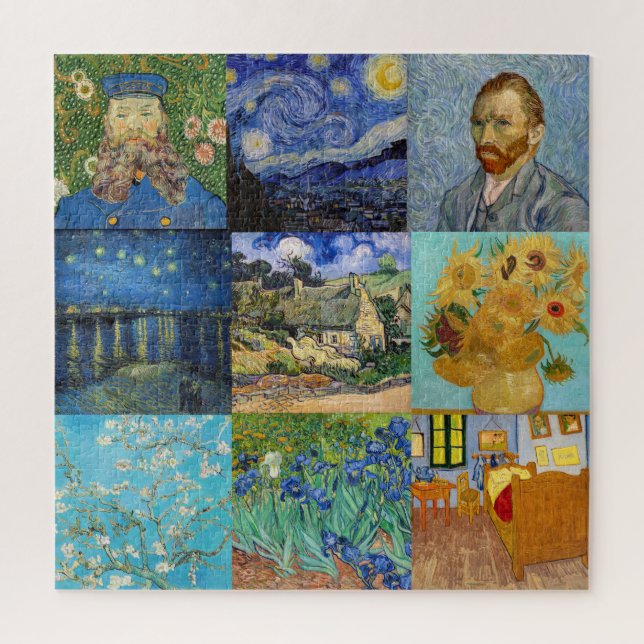 Vincent Van Gogh - Masterpieces Patchwork Jigsaw Puzzle (Vertical)
