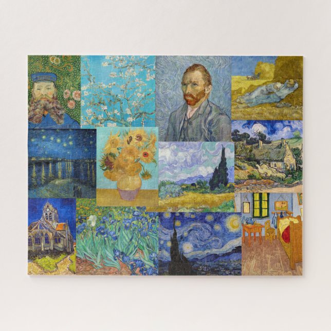 Vincent Van Gogh - Masterpieces Patchwork Jigsaw Puzzle (Horizontal)
