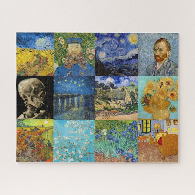 Vincent Van Gogh - Masterpieces Patchwork Jigsaw Puzzle (Horizontal)