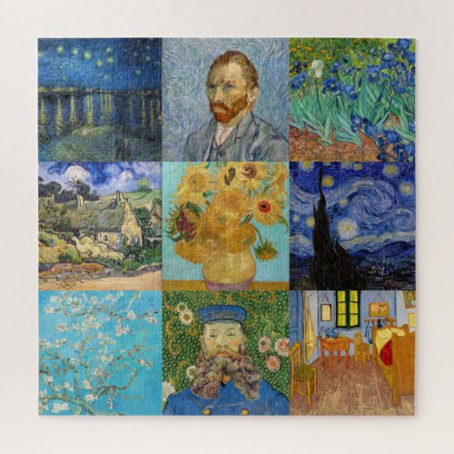 Vincent Van Gogh _ Masterpieces Patchwork Jigsaw Puzzle