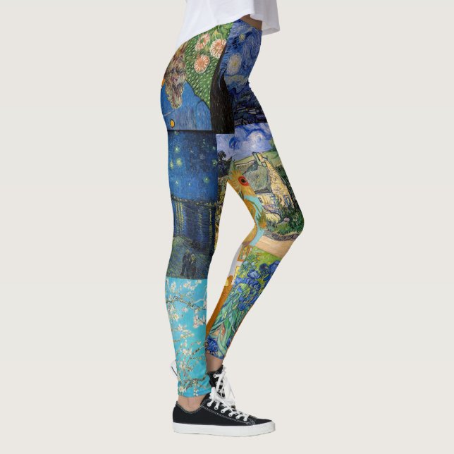 Vincent Van Gogh - Masterpieces Patchwork Leggings (Right)